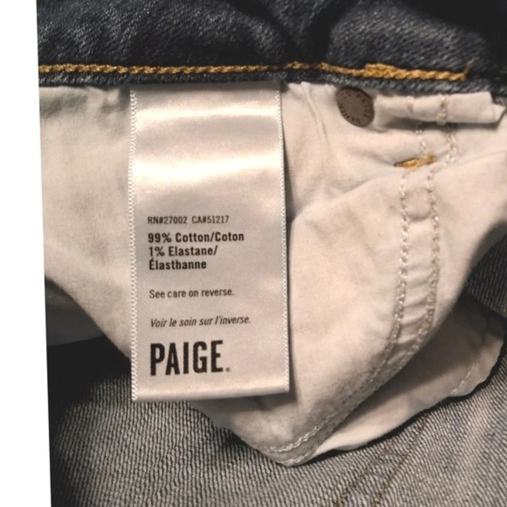 Paige Womens‎ Size 27 Blue Cuffed Denim Shorts Medium Wash Distressed